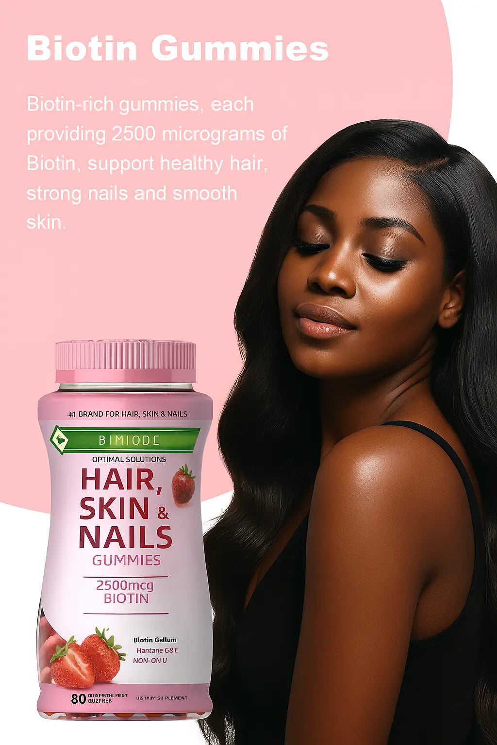 Hair Skin Nails Gummies NUTRAFRIK