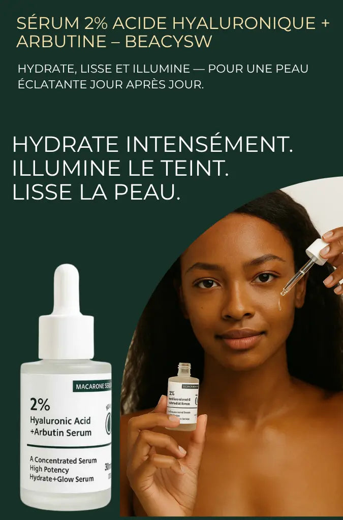 Sérum 2% Acide Hyaluronique + Arbutine - NUTRAFRIK