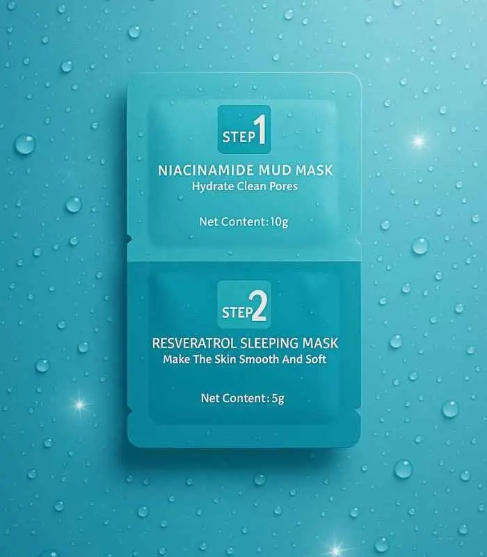 Kit Beauté – Masque à la niacinamide + Masque de nuit au resvératrol AFRICA WORLD