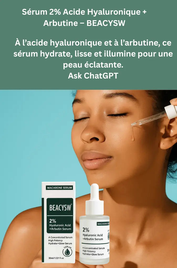Sérum 2% Acide Hyaluronique + Arbutine - NUTRAFRIK