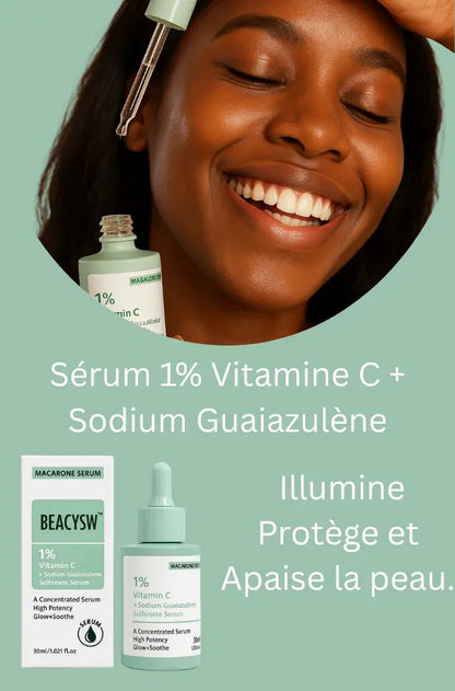 Sérum 1% Vitamine C + Sodium Guaiazulène - NUTRAFRIK