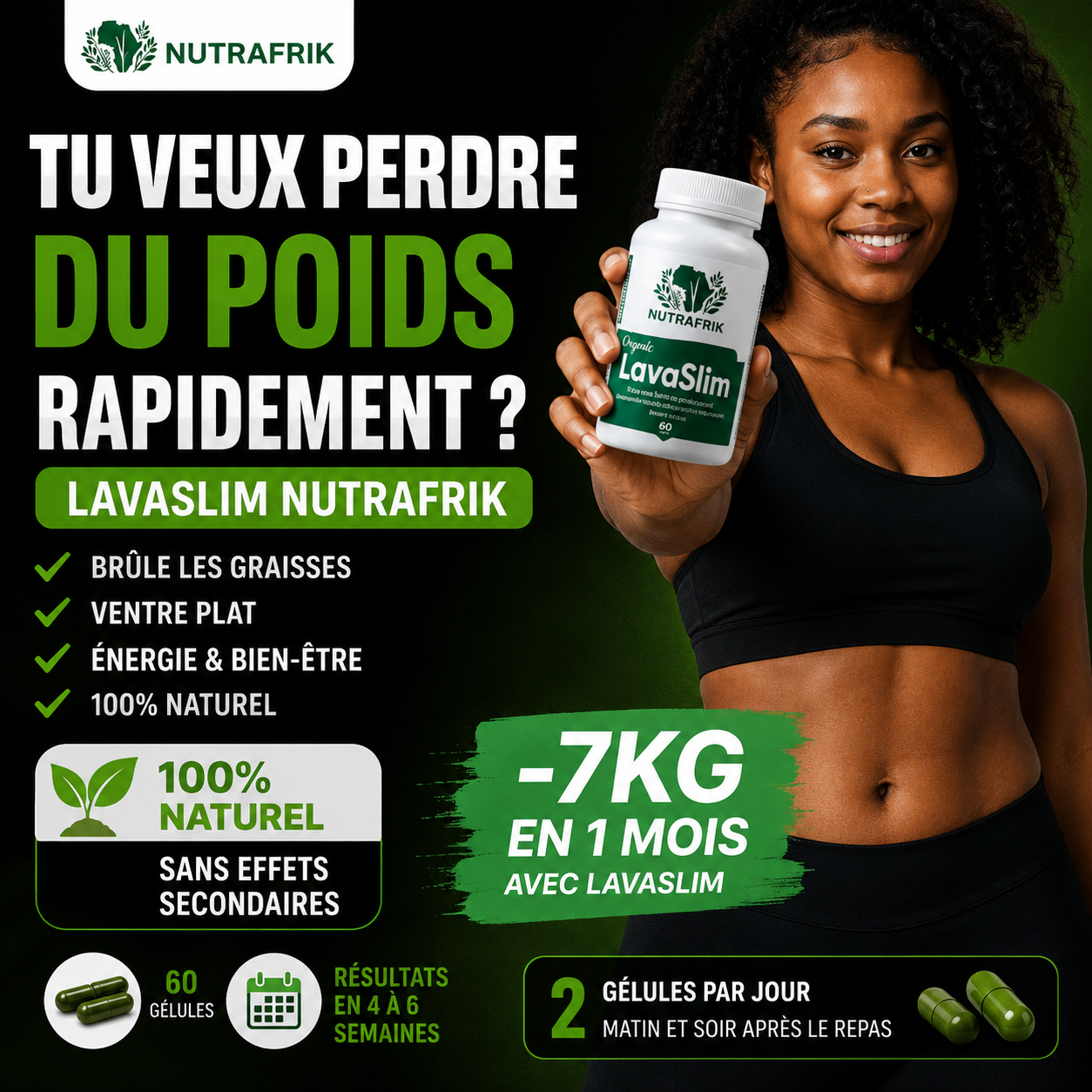 Lava Slim NUTRAFRIK, le secret perte de poids rapide