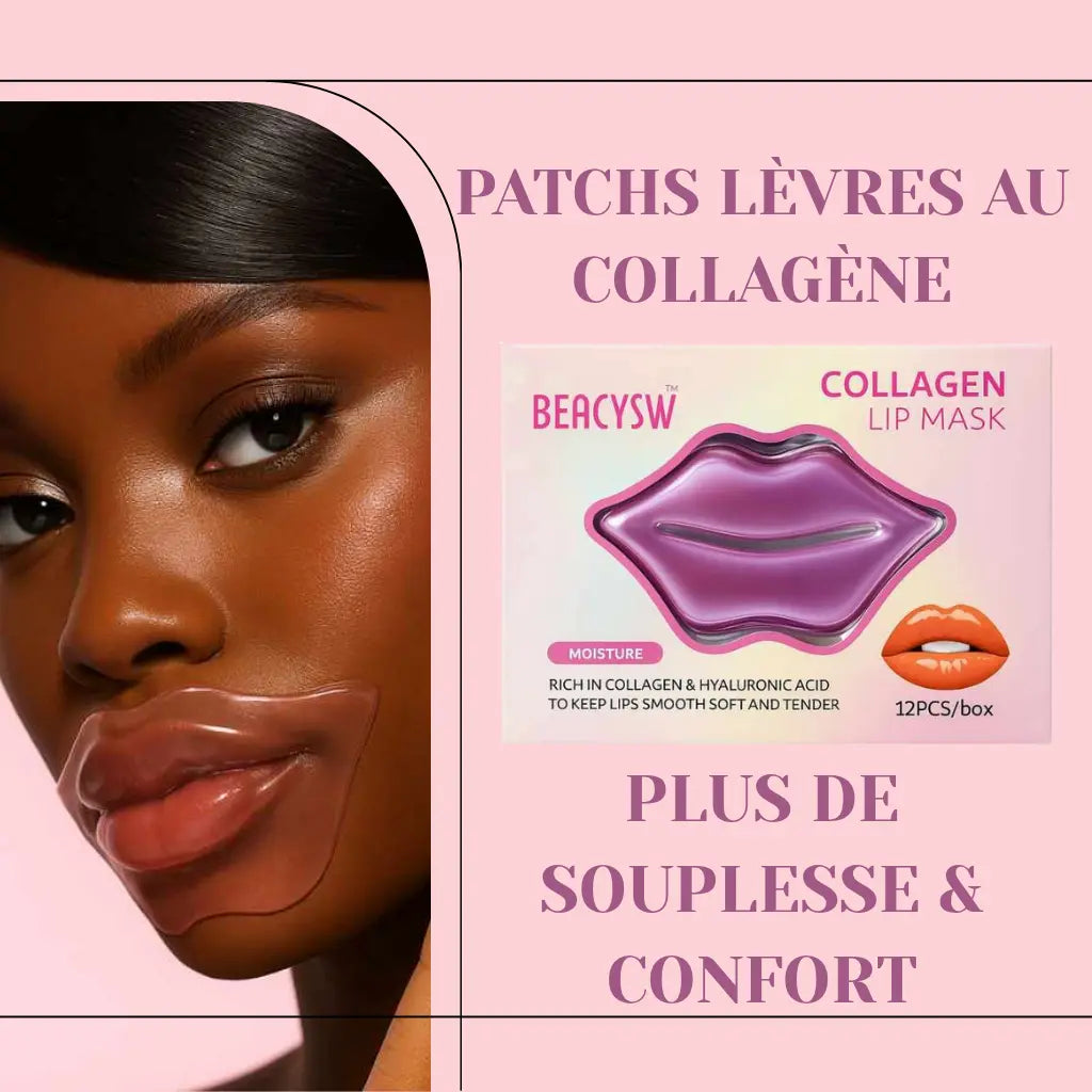 Patchs lèvres au collagène – Plus de souplesse & confort - NUTRAFRIK