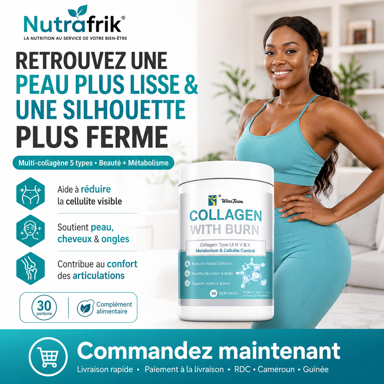 Collagène Brulleur de Graisse – Beauté & Silhouette | Nutrafrik
