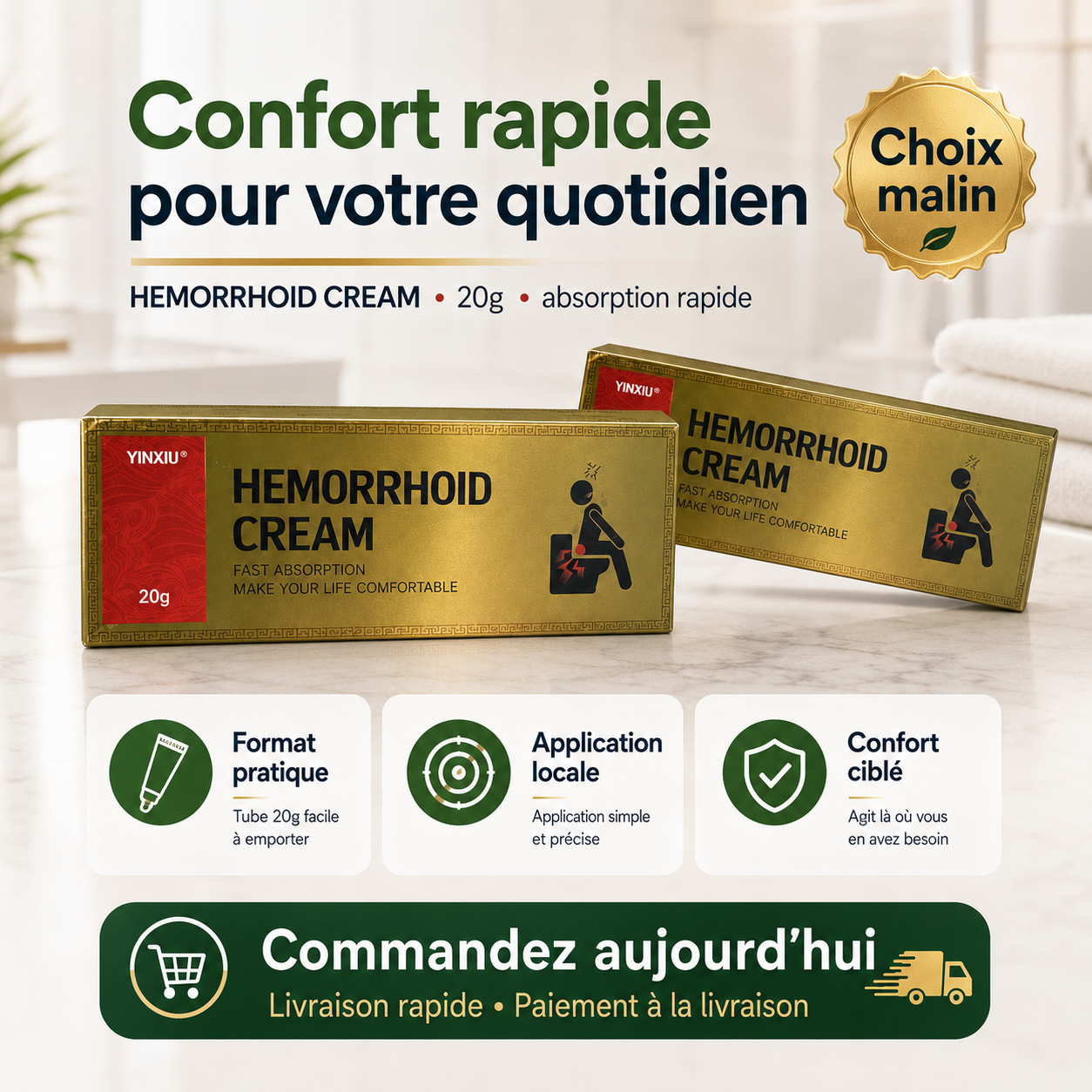 Crème pour hémorroïdes - Nutrafrik