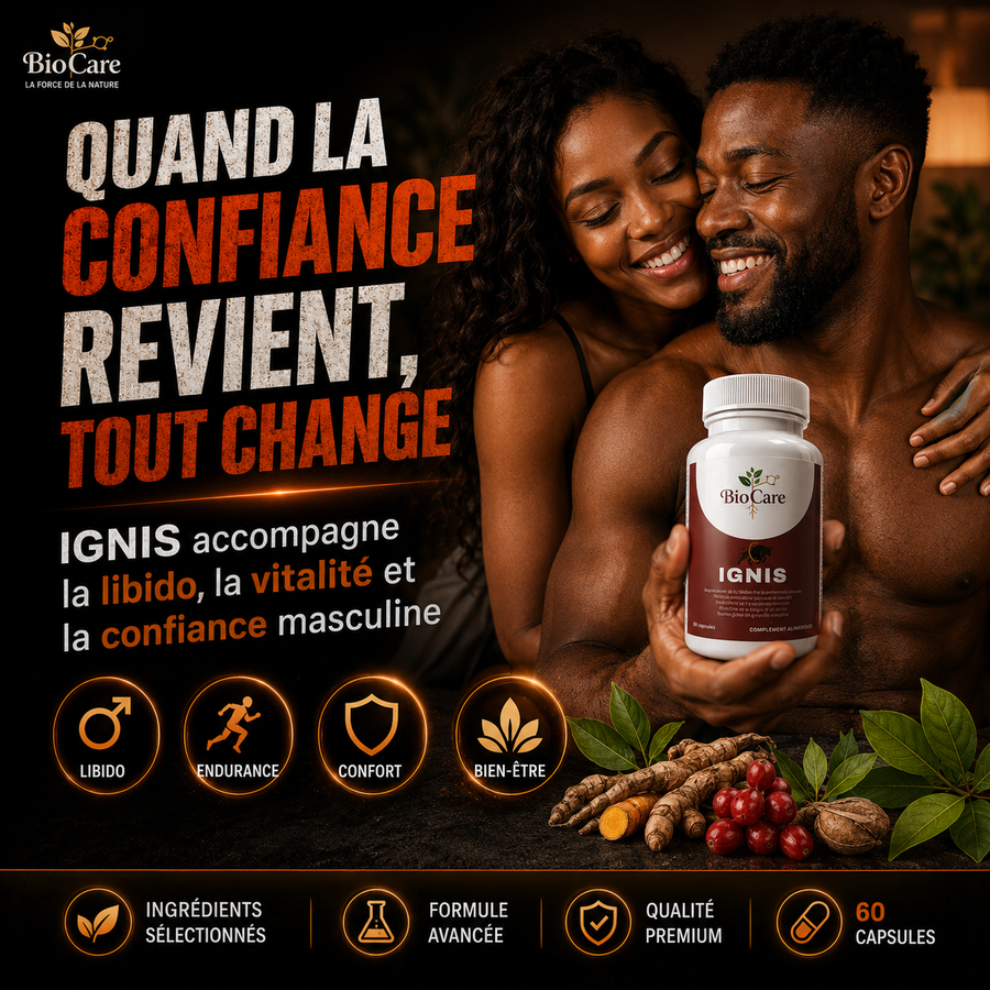 IGNIS BIOCARE, complément naturel pour l'énergie et la testostérone masculine à Douala
