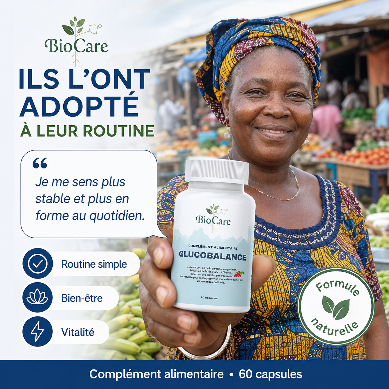 GLUCO BALANCE Biocare Bamako, glycémie sous contrôle - 30 000 FCFA