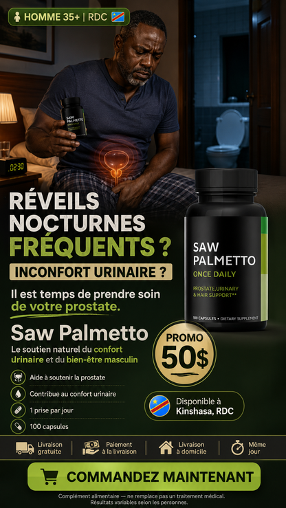 Saw Palmetto Nutrafrik : Chute & Prostate