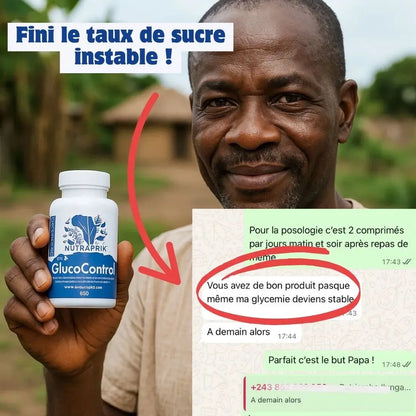 GlucoControl, réduit les symptômes du diabète - NUTRAFRIK