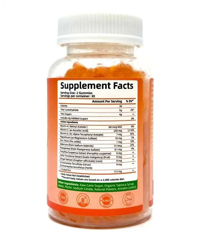 Vitamine C Gummies – Éclat, énergie & équilibre AFRICA WORLD