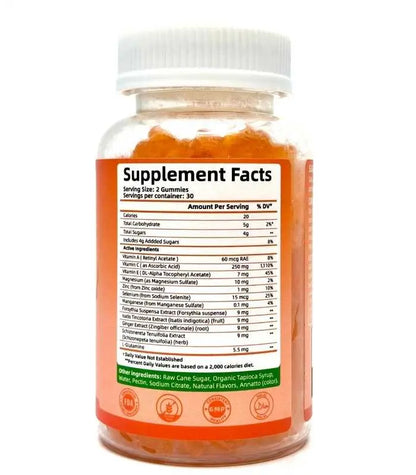 Vitamine C Gummies – Éclat, énergie & équilibre AFRICA WORLD