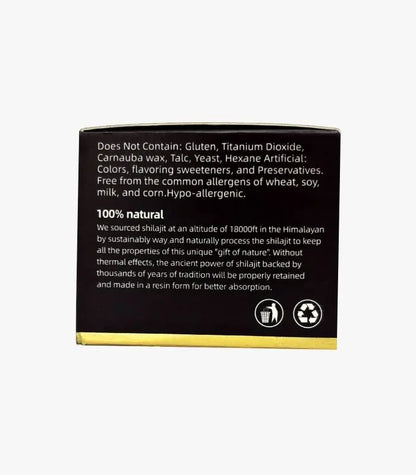 Pure Resigne de Shilajit (60mg) - NUTRAFRIK