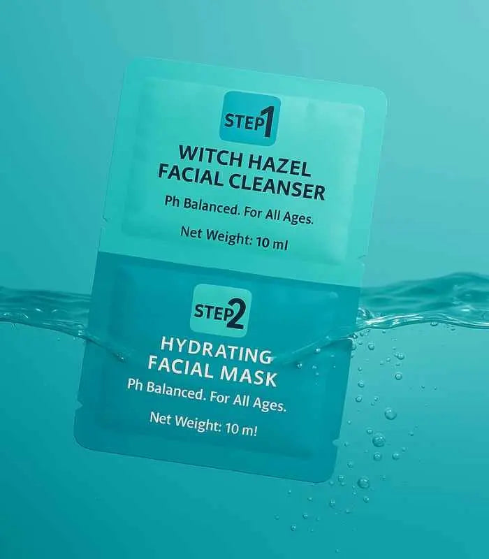 Kit Beauté – Nettoyant à l’hamamélis + Masque de nuit à l’acide hyaluronique AFRICA WORLD