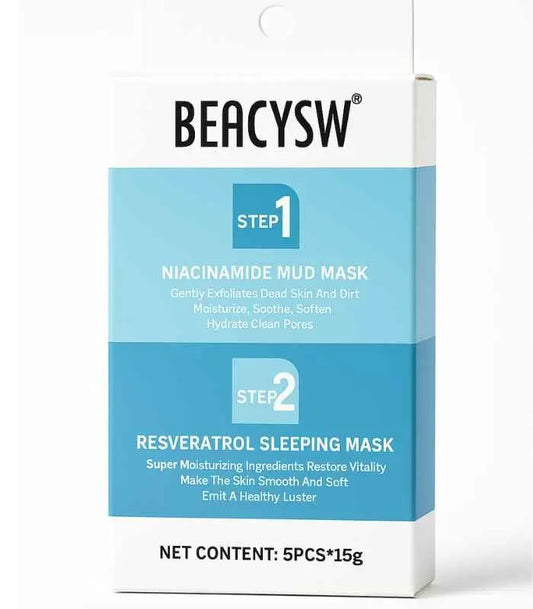 Kit Beauté – Masque à la niacinamide + Masque de nuit au resvératrol AFRICA WORLD