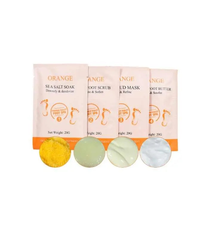 Kit pédicure 4 étapes – Orange & Vitamine C AFRICA WORLD