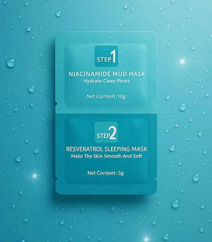 Kit Beauté – Masque à la niacinamide + Masque de nuit au resvératrol AFRICA WORLD